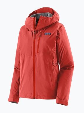 NEW Patagonia Women's XL Granite Crest Rain Jacket 85420 - Pimento Red Irregular